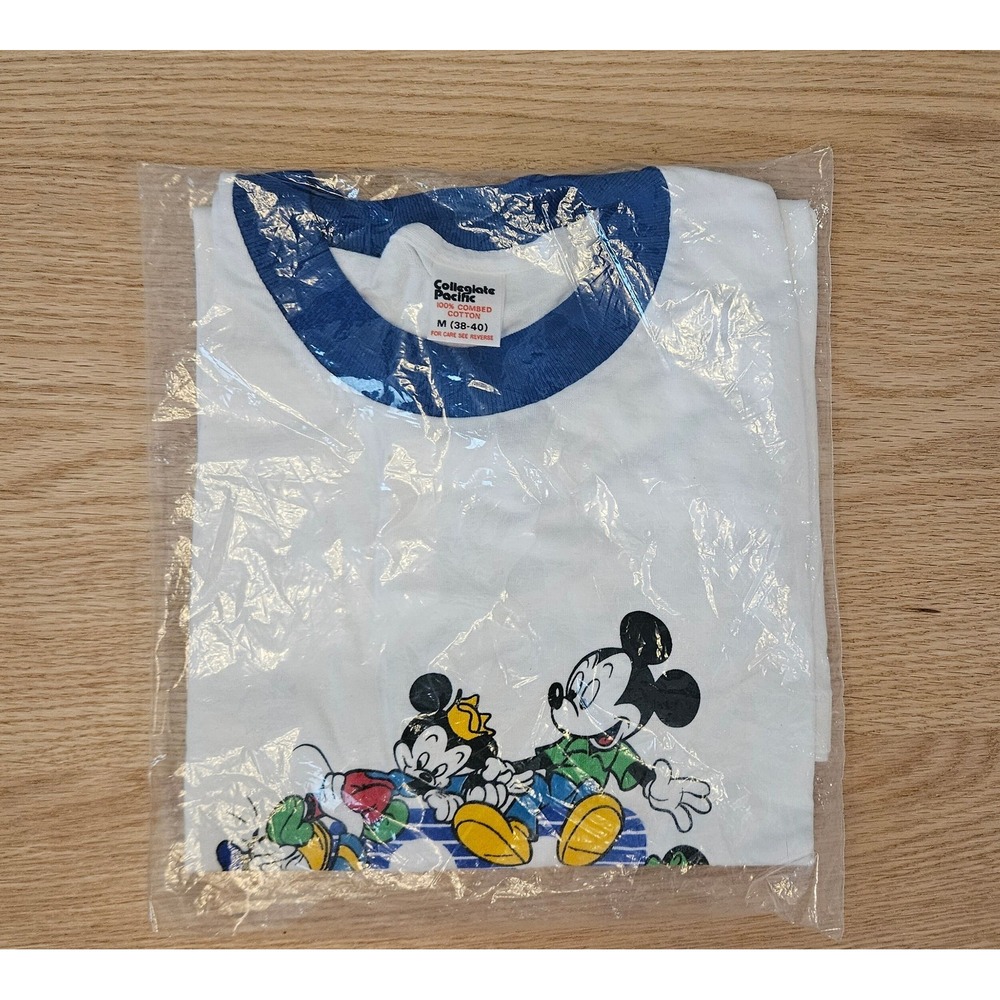Vintage 1984 Mickey Mouse Disney Channel Shirt Medium New Sealed!